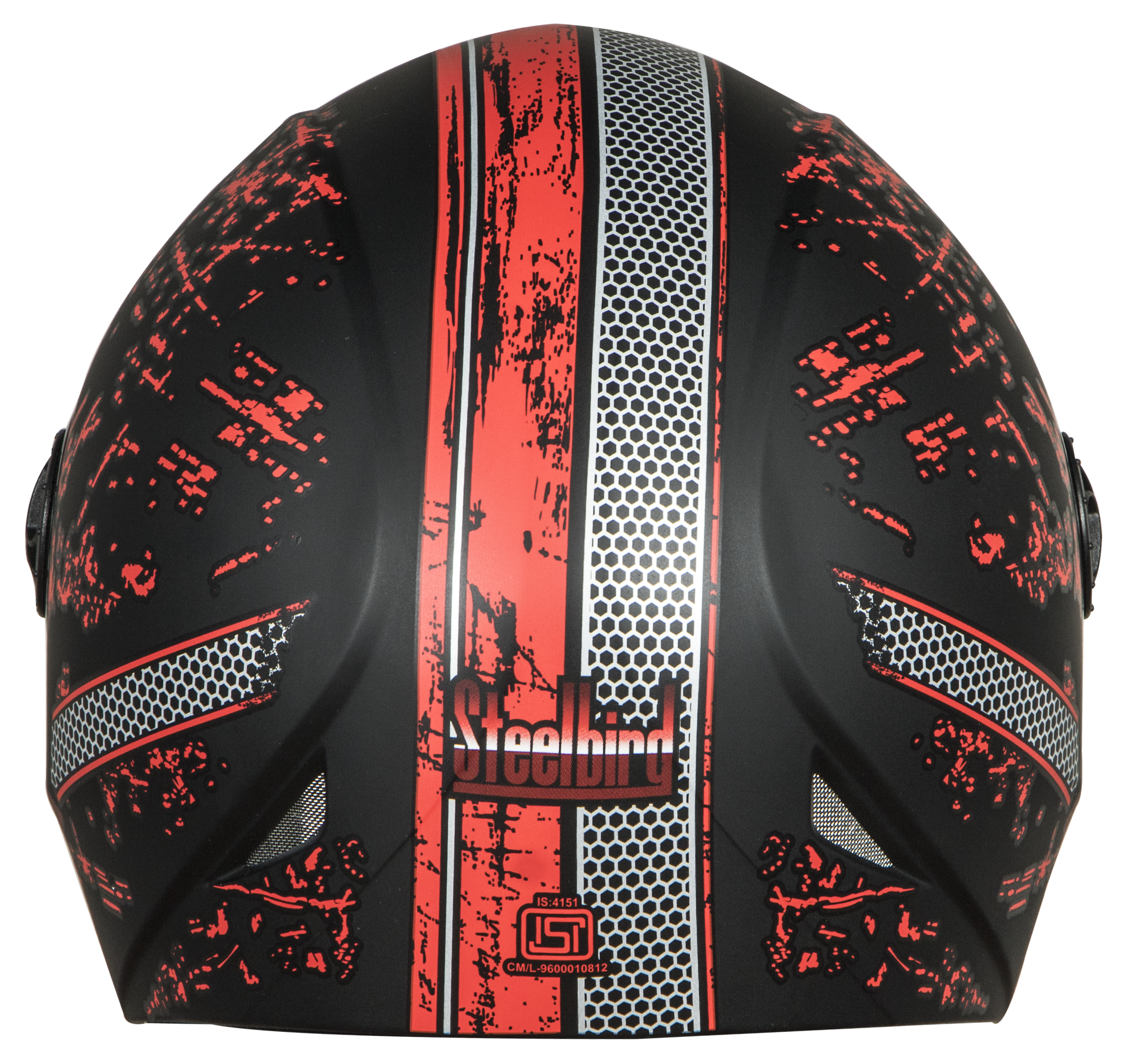 SBH-1 Adonis R2K Glossy Black With Red( Fitted With Clear Visor Extra Smoke Visor Free)